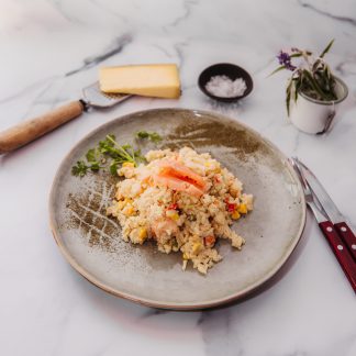 Risotto de salmón